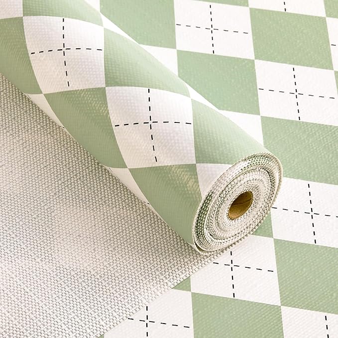 Sage Green Shelf Liner for Kitchen Cabinets 12" x 240" Non-Adhesive Non-Slip - Image 9