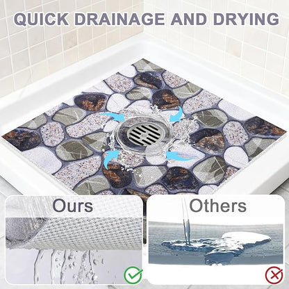 Square Shower Mat Non Slip: 32x32 Inch Extra Large Shower Mats - Image 5