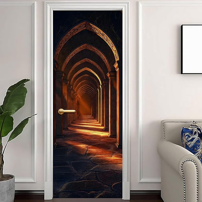 3D Door Decals Stickers, Peel Stick Wall Murals Vinyl Wallpaper Self-Adhesive - Image 2