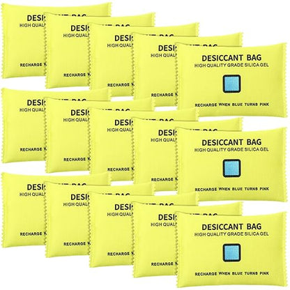 15 Pack 200 g Rechargeable Desiccant Packs Silica Gel Desiccant Moisture by Threlaco