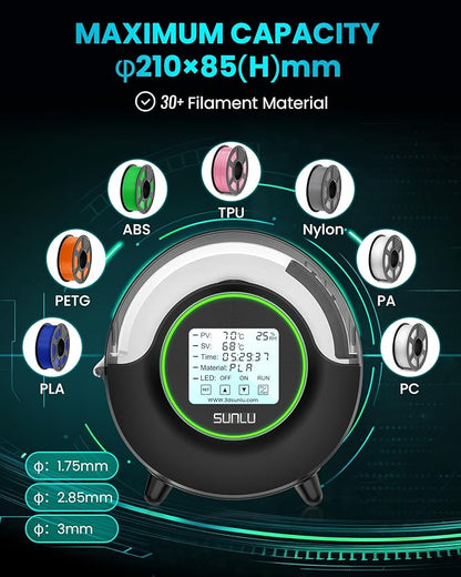 SUNLU Official Filament Dryer S2, Upgraded 3D Filament Dryer - Image 6