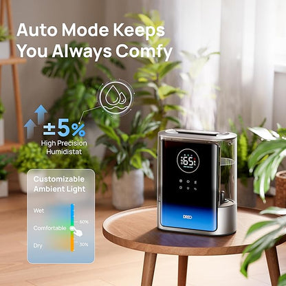 DREO 8L Smart Humidifier Large Room 600ft², 80H Runtime Supersized Warm and - Image 5