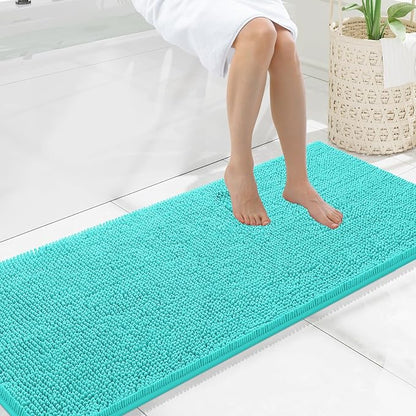 Smiry Luxury Chenille Bathroom Rugs 59x20, Extra Soft and Absorbent Shaggy Bath by Smiry