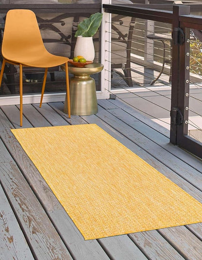 Unique Loom Collection Casual Transitional Solid Heathered Indoor/Outdoor - Image 6