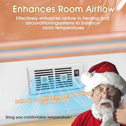 Register Booster Fan, 10-Speed Smart Thermostat AC Vent Fan - Image 8