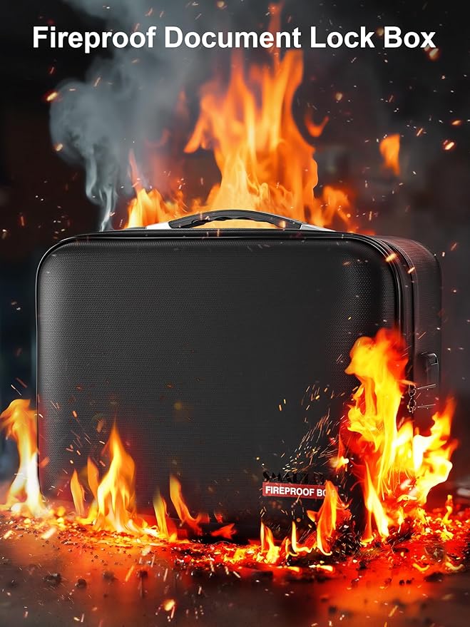 SMARTAKE Fireproof Document Box - Image 2