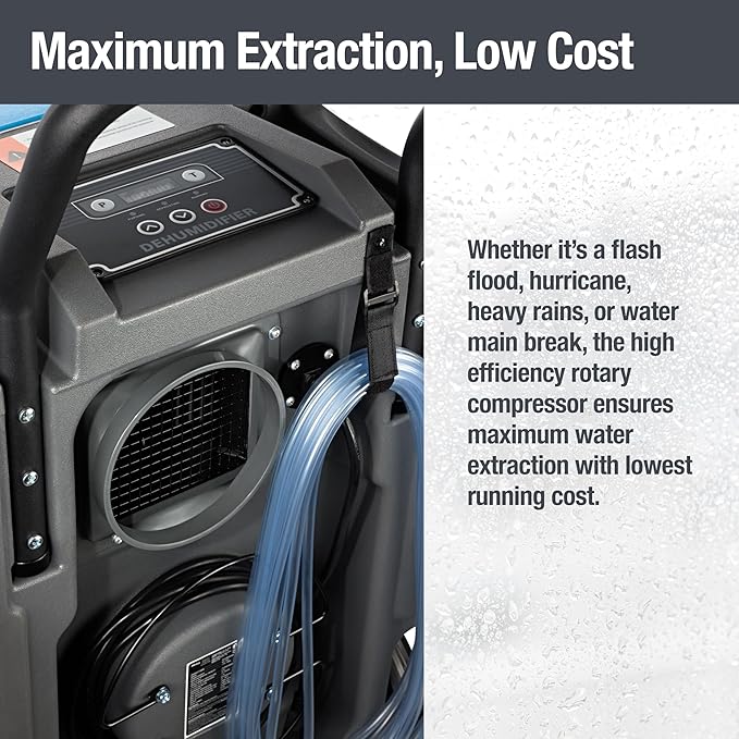 BlueDri BD-BD-130-BL Industrial Commercial Dehumidifier - Image 5