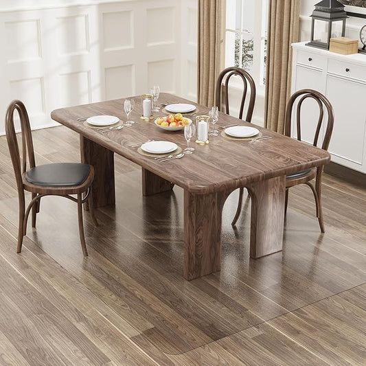5'×7' Frosted Clear Floor Mat for Under Dining Room Table, No Scratch Durable by Unknown