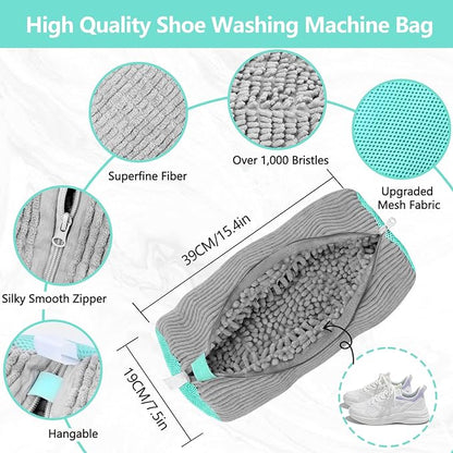 Shoe Washing Machine Bag, Shoe Cleaning Bag, Reusable Laundry Shoes Bag - Image 2
