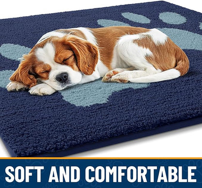 Smiry Dog Door Mat for Muddy Paws, Absorbs Moisture and Dirt, Low-Profile - Image 4