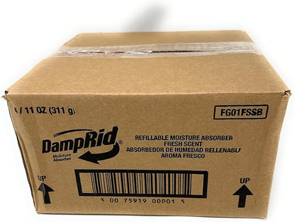 DampRid Refillable Moisture Absorber, 10.5 oz. Cups, 4 Pack, Fresh Scent - Image 2
