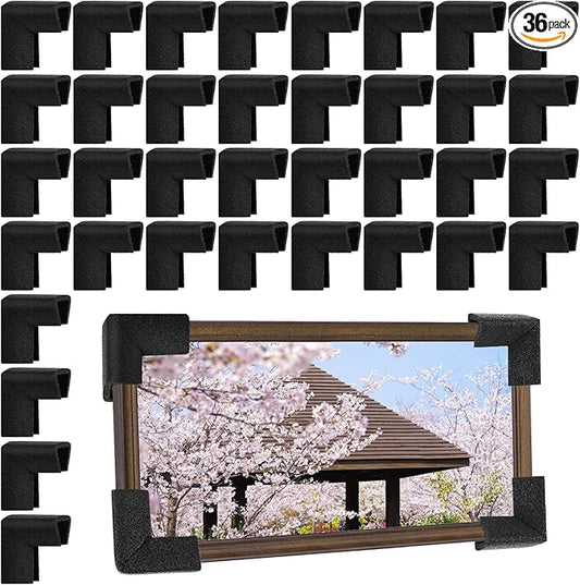 36 Pcs Foam Corner Protectors for Shipping, L-Shaped Edge Guards for TV Moving by Pwbarwq