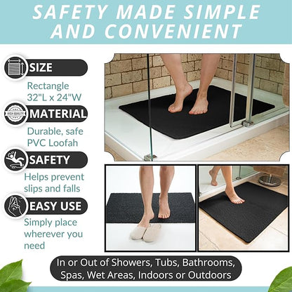 Enkosi Loofah Non-Slip Shower Mat - Image 3