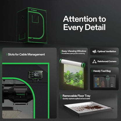 VIVOSUN S223 2x2 Grow Tent - Image 6