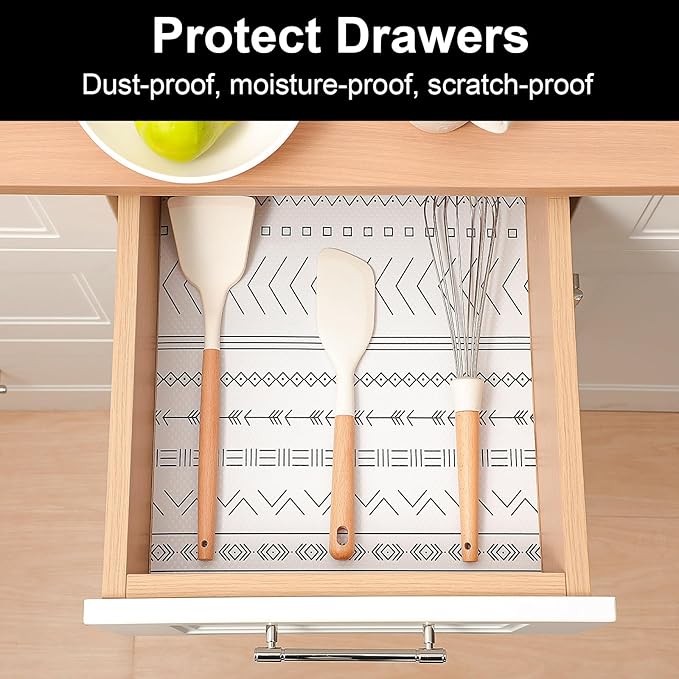 Cooyes Shelf Liners for Kitchen Cabinets, Waterproof and Oil-Proof Kitchen - Image 3