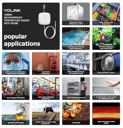 YoLink Weatherproof Fluid, Surface Extreme High/Low Temperature Sensor - Image 5