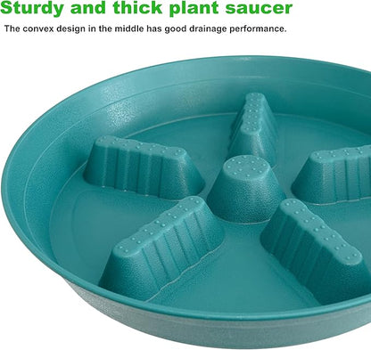 4 Pack Plant Saucer 12 inch, 8 10 14 17 inch, Plant Stand Plastic Plant Saucers - Image 4