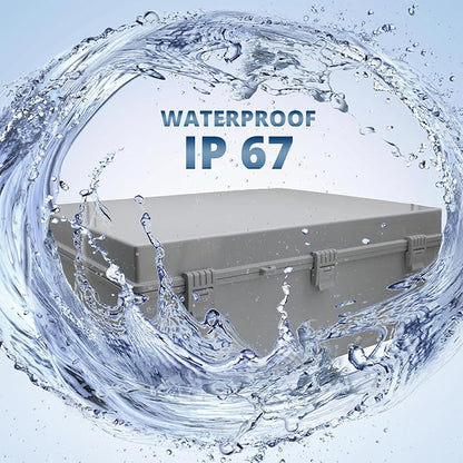 MAKERELE Large Junction Box Waterproof Plastic IP67 Vented Outdoor Enclosure - Image 3
