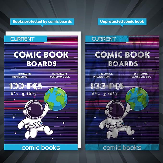 100 Comic Book Boards, Current Size Comic Book Boards, Acid-Free Backing Board - Image 4