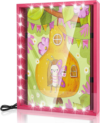 Dried Flowers Shadow Box with LED Light Changeable Picture Display & Storage - Image 2