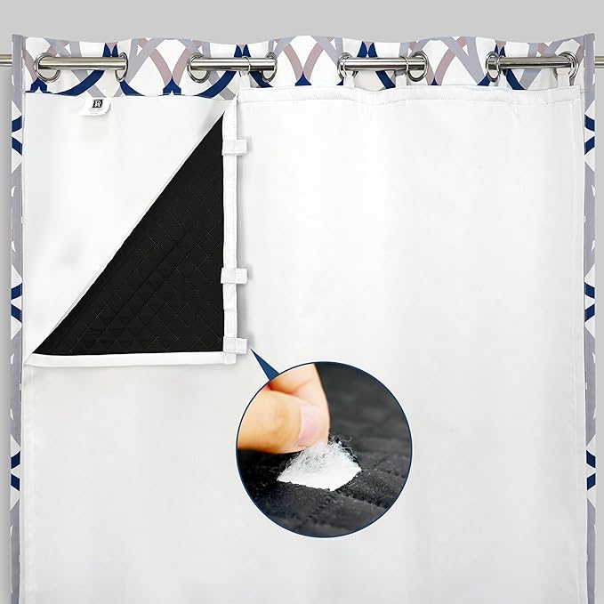 DriftAway Soundproof Thermal Insulated Quilted Curtain Liners by DriftAway