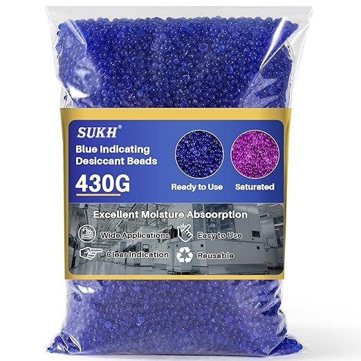 Sukh Blue Silica Desiccant Beads 430G by Sukh