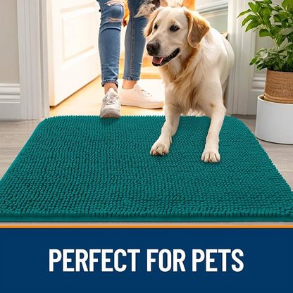 OLANLY Dog Door Mat for Muddy Paws 32x20, Absorbs Moisture and Dirt, Absorbent - Image 6