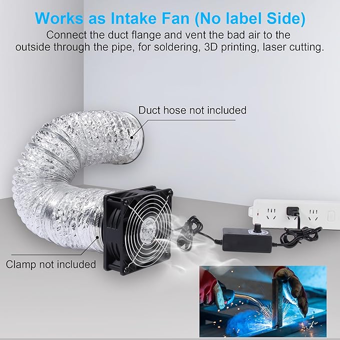 4.72" High-Speed Axial Exhaust Duct Fan - Image 5