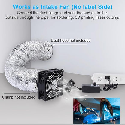 4.72" High-Speed Axial Exhaust Duct Fan - Image 5