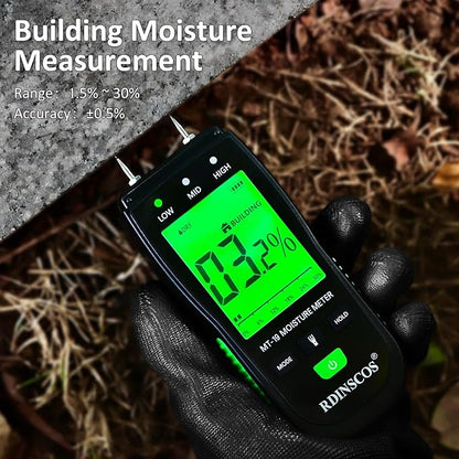RDINSCOS Moisture Meter for Firewood Digital Wood Moisture Tester Firewood and - Image 3