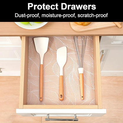 Cooyes Shelf Liners for Kitchen Cabinets, Refrigerator Liners Waterproof & - Image 2