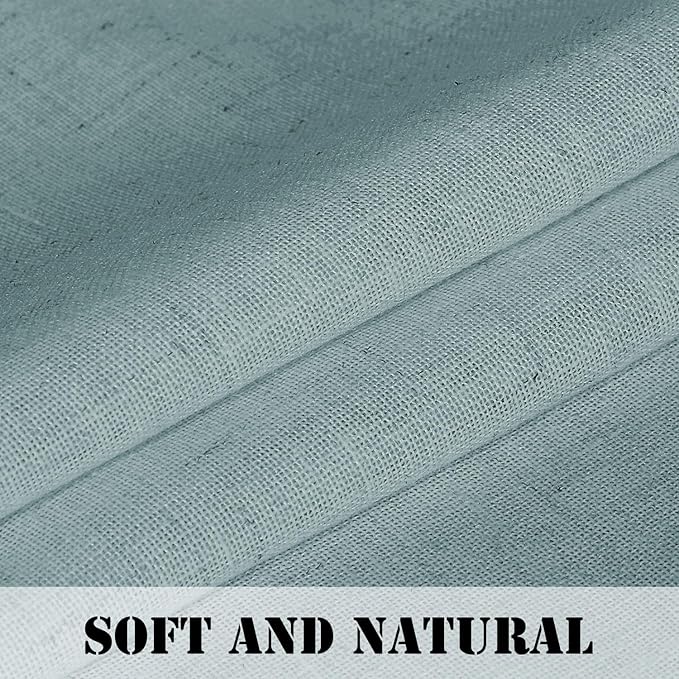 H.VERSAILTEX Linen Curtains Elegant Natural Linen Semi Sheer Curtains Energy - Image 4
