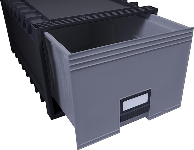 Storex Plastic Archive Storage Box, Letter/Legal Size, 24-Inch Drawer - Image 4