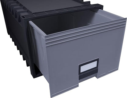 Storex Plastic Archive Storage Box, Letter/Legal Size, 24-Inch Drawer - Image 4
