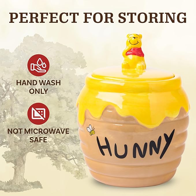 Silver Buffalo Disney Winnie the Pooh Honey "Hunny" Pot Sculpted 3D Hand - Image 4