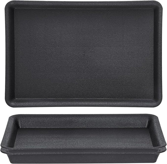 GREANER 3 Packs Plant Saucers Rectangular, Flower Pot Tray by GREANER