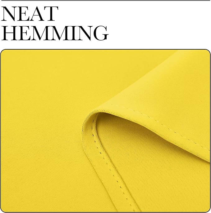 NICETOWN Bright Yellow Room Darkening Curtains - Image 7