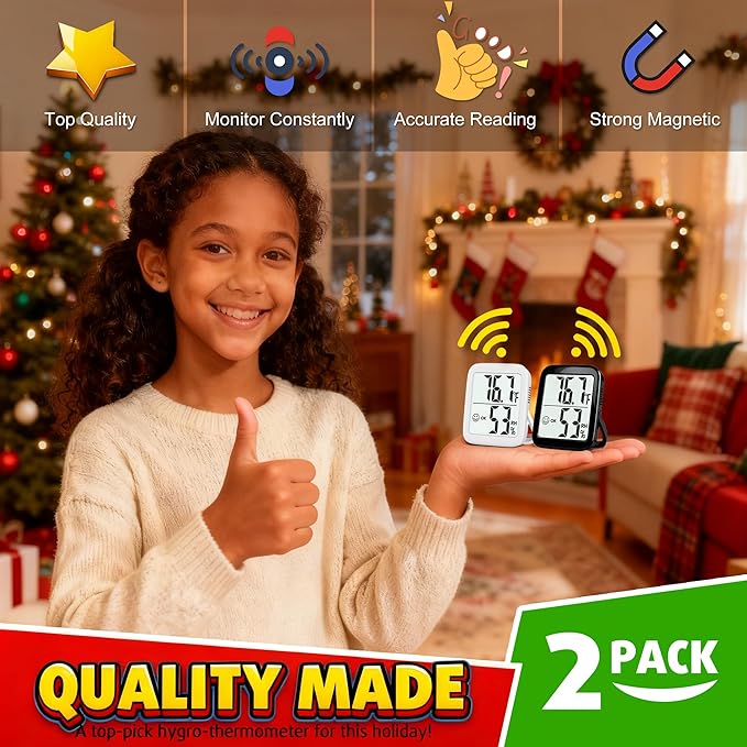 Antonki 2 Pack Room Thermometer - Image 4