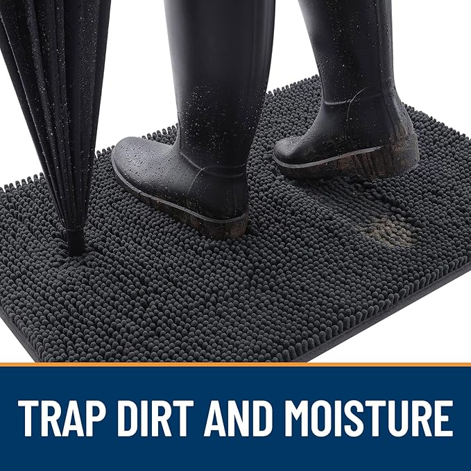 OLANLY Dog Door Mat for Muddy Paws 47x20, Absorbs Moisture and Dirt, Absorbent - Image 2