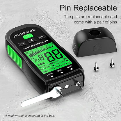 RDINSCOS Moisture Meter for Firewood Digital Wood Moisture Tester Firewood and - Image 6