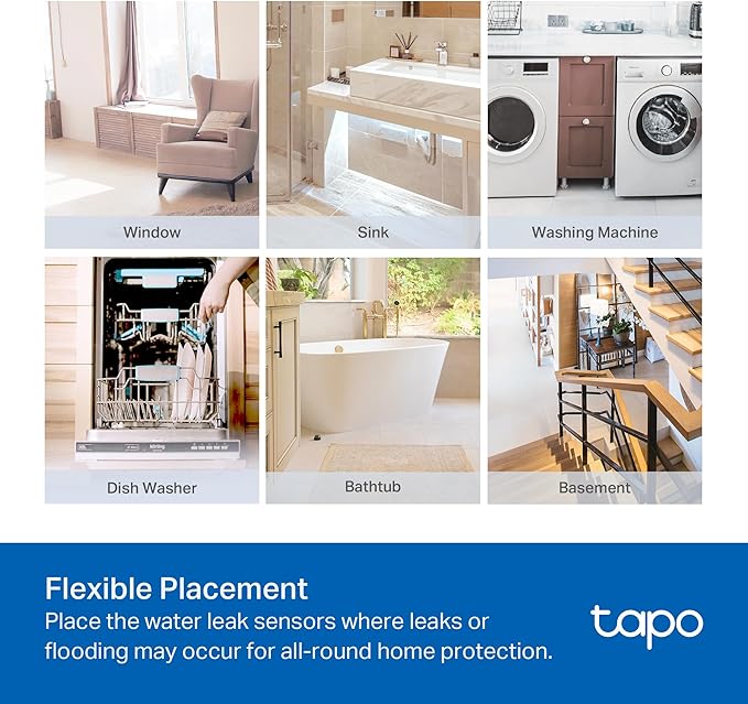TP-Link Tapo Smart Water Leak Detector, Requires Tapo Hub, Water Leak Sensor - Image 6