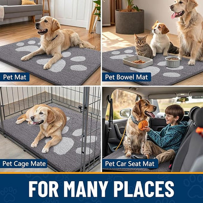 Smiry Dog Door Mat for Muddy Paws, Absorbs Moisture and Dirt, Low-Profile - Image 9