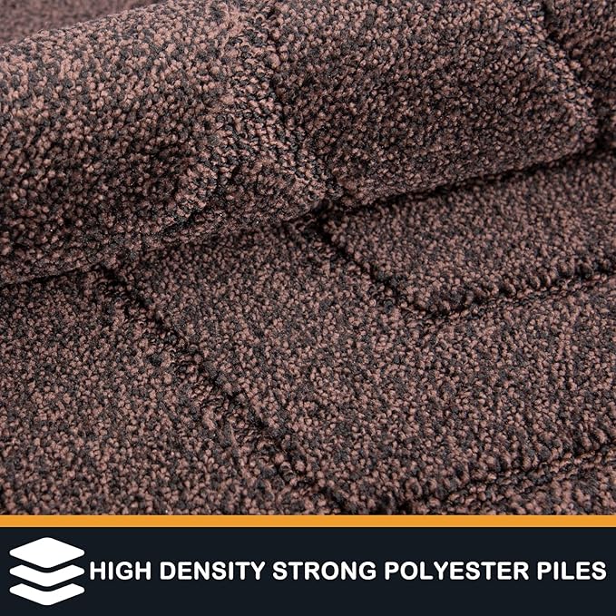 PURRUGS Dirt Trapping Door Mat 20" x 31.5", Non-Slip Machine Washable Entry Rug - Image 3