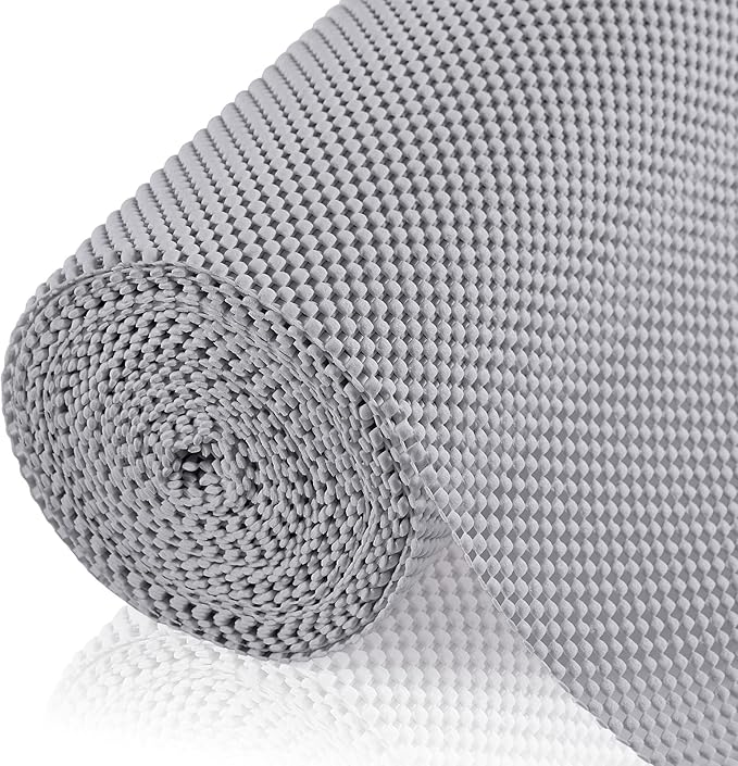 Shelf Liner for Kitchen Cabinet, Drawer Liners Non Slip Non Adhesive Thick Mat by ALIUNI