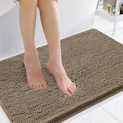 Smiry Luxury Chenille Bathroom Rugs 36x24, Extra Soft and Absorbent Shaggy Bath by Smiry