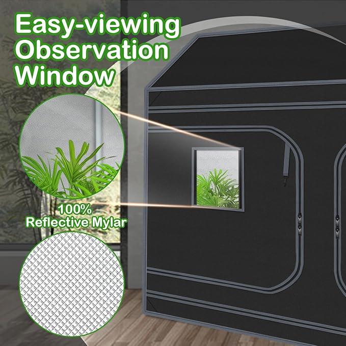 Grow Tent Plant Tent 98"x48"x72" Roof Cube Grow Tent - Image 3