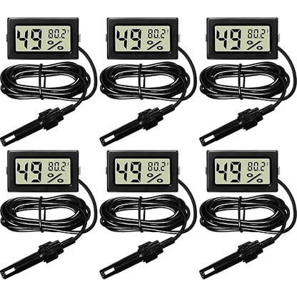 Weewooday Mini Digital Temperature Humidity Meters Gauge by Weewooday