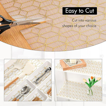 Cooyes Shelf and Drawer Liners for Kitchen Cabinets, Non Adhesive Cabinet Liner - Image 4