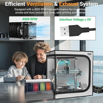3D Printer Enclosure with Ventilation Kit - Image 2