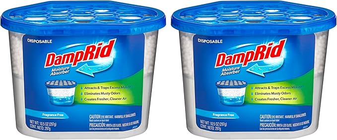 Damp Rid Moisture Absorber – Fragrance Free 2 Pack Humidity Absorber & Odor - Image 3